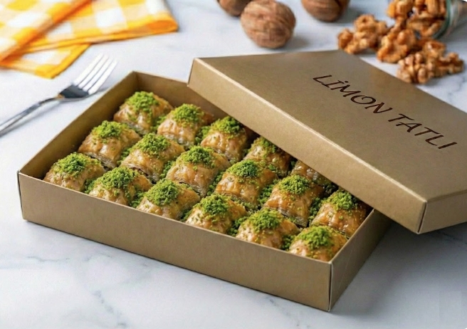 1 kg Fıstıklı Baklava Ustaların Gizli Tarifiyle Antalya pasta