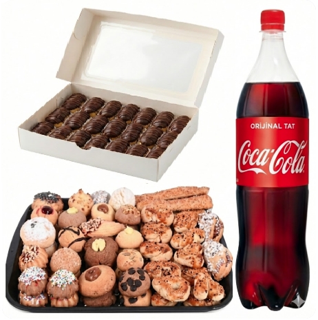 1 kg Kuru Pasta Dahil Ekler Menüsü Antalya pasta