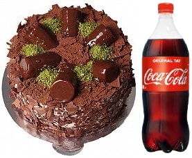 4-6 Kişilik Çikolatalı Muzlu Pasta Özel Gün Antalya pasta