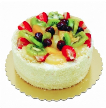 4 ile 6 kişilik karışık mevsim meyveli yaş pasta Antalya pasta