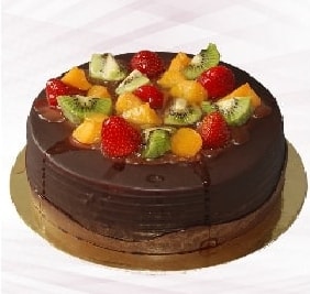 6-9 Kişilik Zengin Tatlı Karışık Meyveli Çikolatalı Tat Antalya pasta