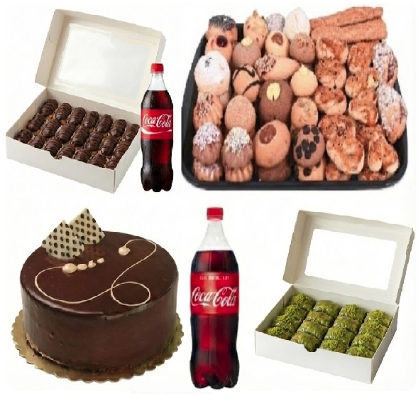 9-10 Kişilik Çikolatalı Yaş Pasta + Kuru Pasta + Baklava Menüsü Antalya pasta