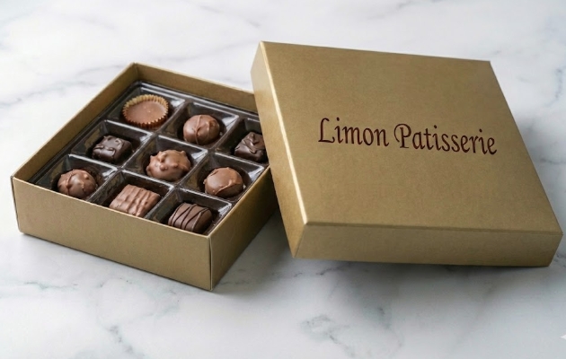 Özel Hediye Kutulu 350 Gr El Yapımı Çikolata Doğal ve Eşsiz Lezzet Antalya pasta