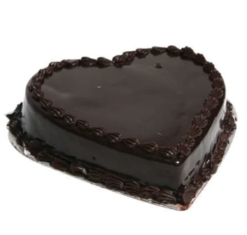 Şık Kutlama Lezzeti 6-9 Kişilik Çikolatalı Kalp Şeklinde Yaş Pasta Antalya pasta