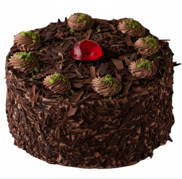 Yuvarlak 4 kişilik sade çikolatalı yaş pasta Antalya pasta